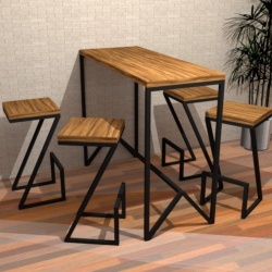 Smart Kitchen Dining with Stools